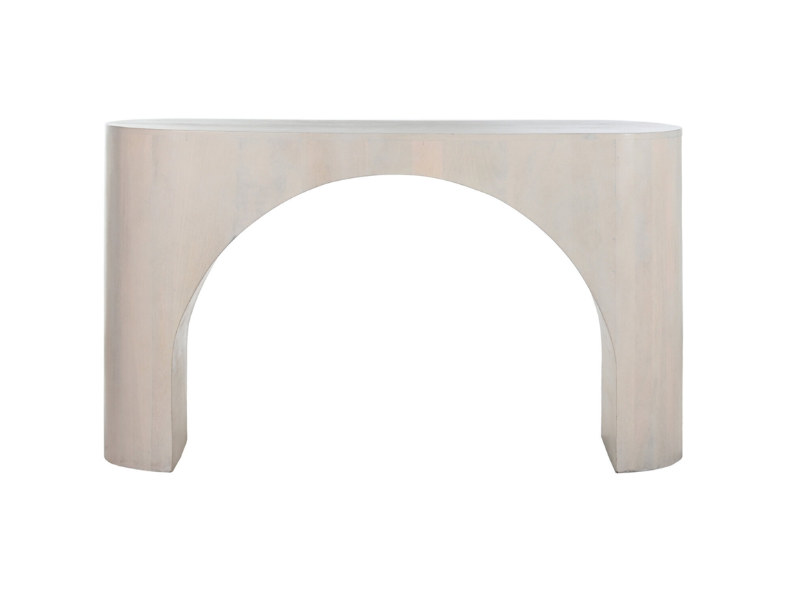 Mesa de Consola em Madeira de Mangueira Branca, 136x40x76cm ALEXANDRA HOUSE LIVING
