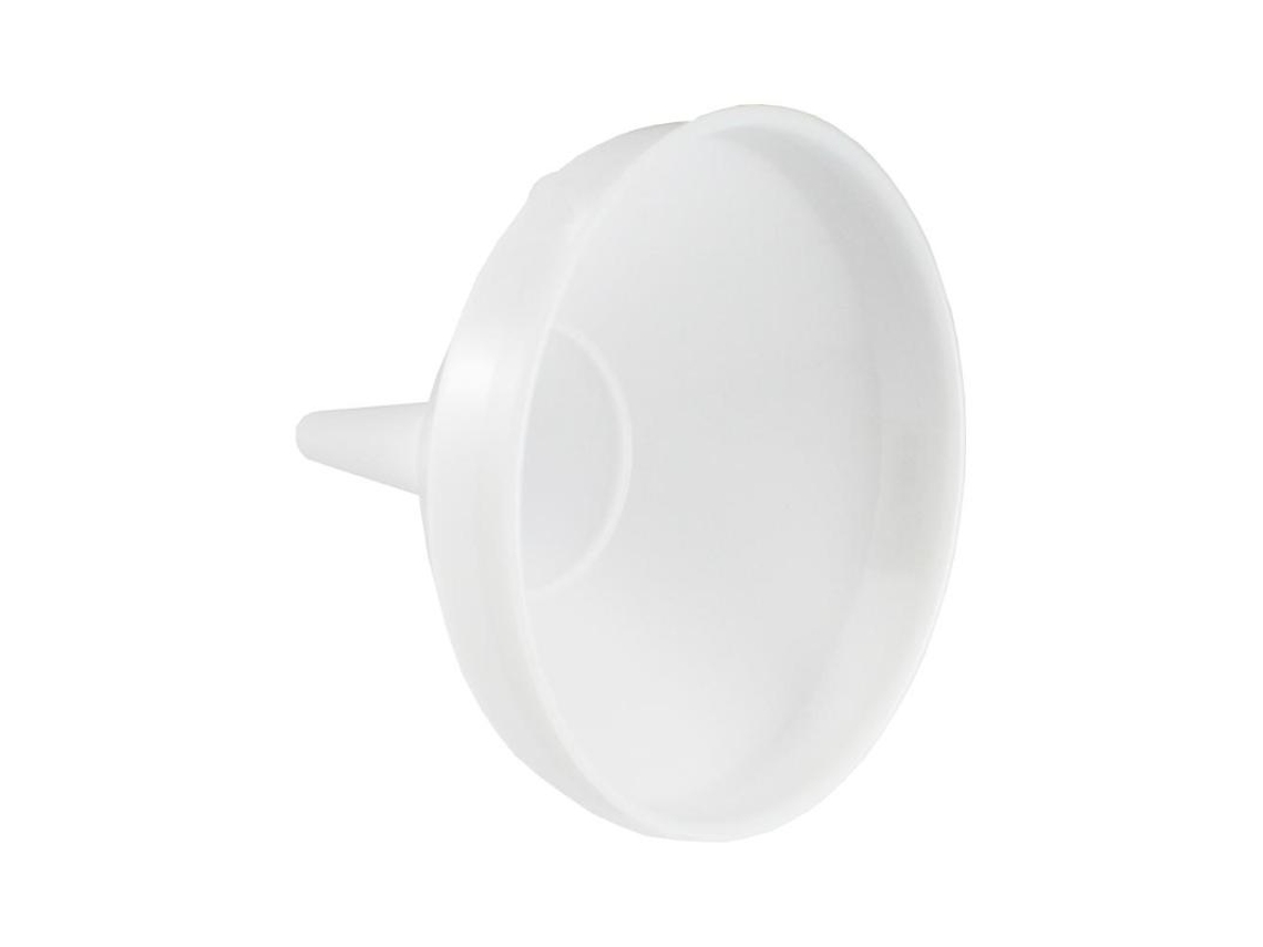 Embudos plastico blanco de 13 cm  1-4 litros 4737
