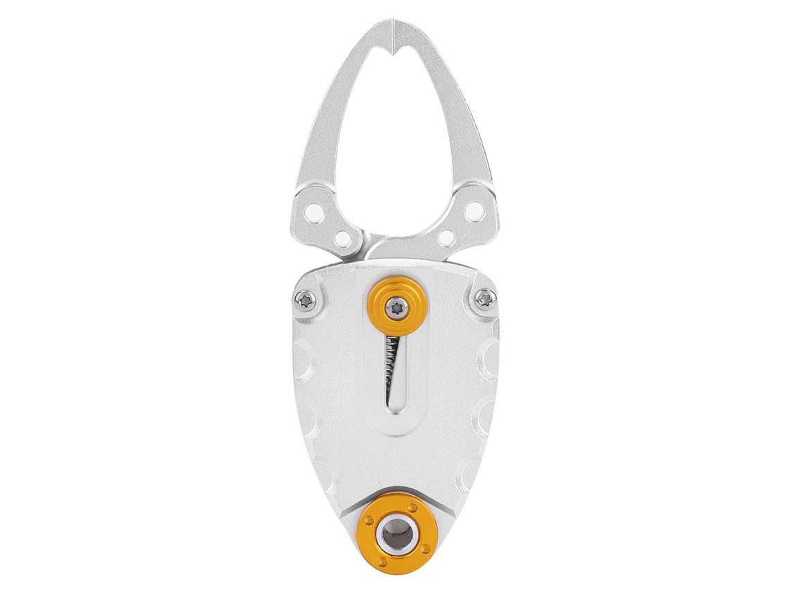 Agarrador de Boca de Peixe Metal Mini Prata