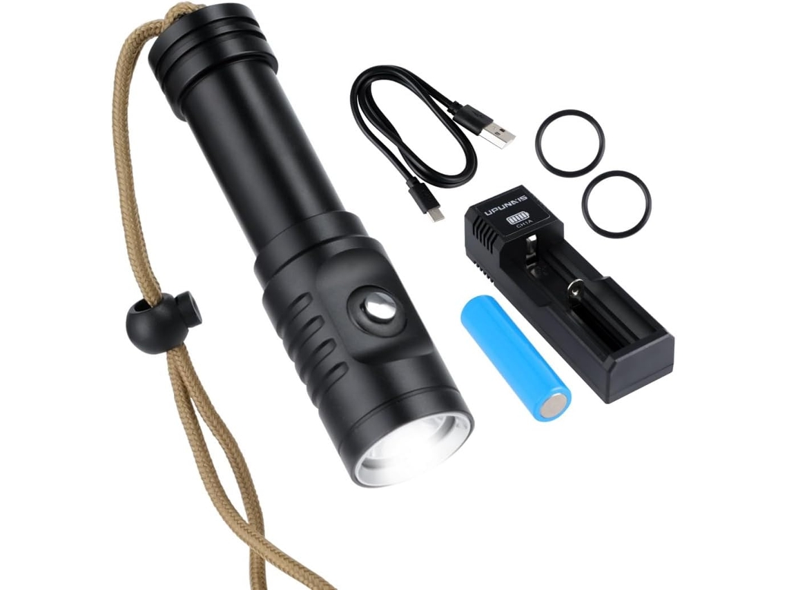 Ap01 - Lanterna De Mergulho Led 1050 Lúmens, Portátil À Prova D'água