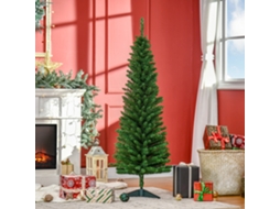 Albero Di Natale Artificiale Slim 150cm Con Supporto In Metallo 294 Rami