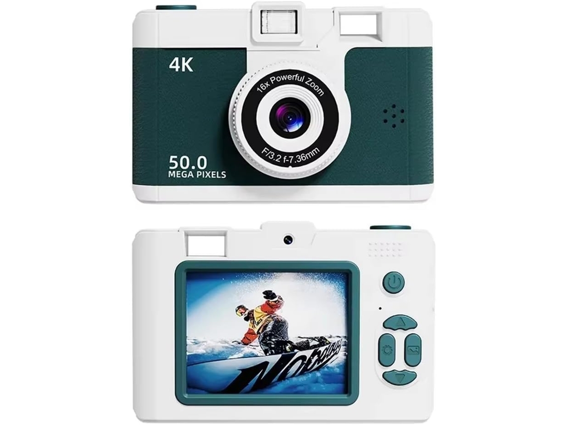 Câmera Digital Retrô 4K com Lente Dupla SFUSHOS