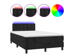 Box Spring Bed, Box Spring Beds Vidaxl Preto Veludo (120 X 200 Cm)