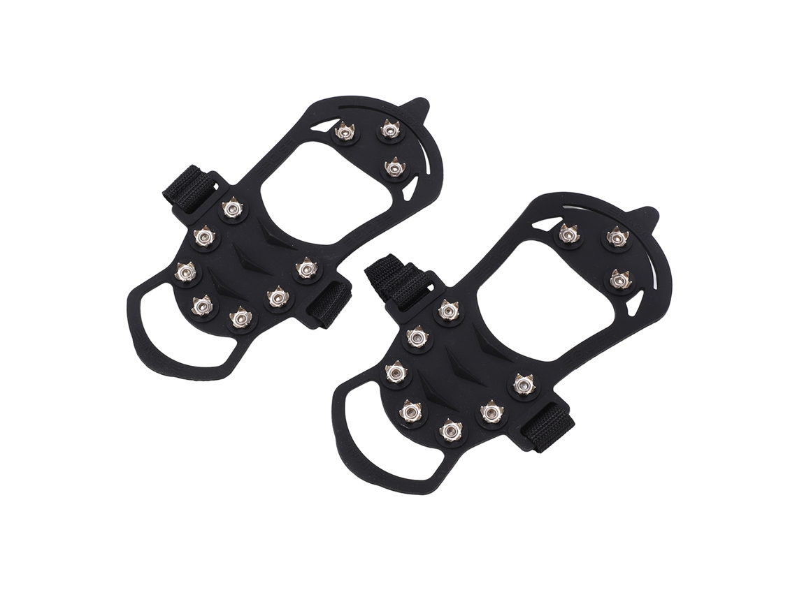 2pcs Conjunto De Pontes De Gelo 10 Dentes Anti Derrapante Para Montanhismo Inverno Tamanho Xl