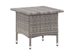 Vidaxl Mesa De Centro 50x50x47 Cm Vime Pe Cinzento