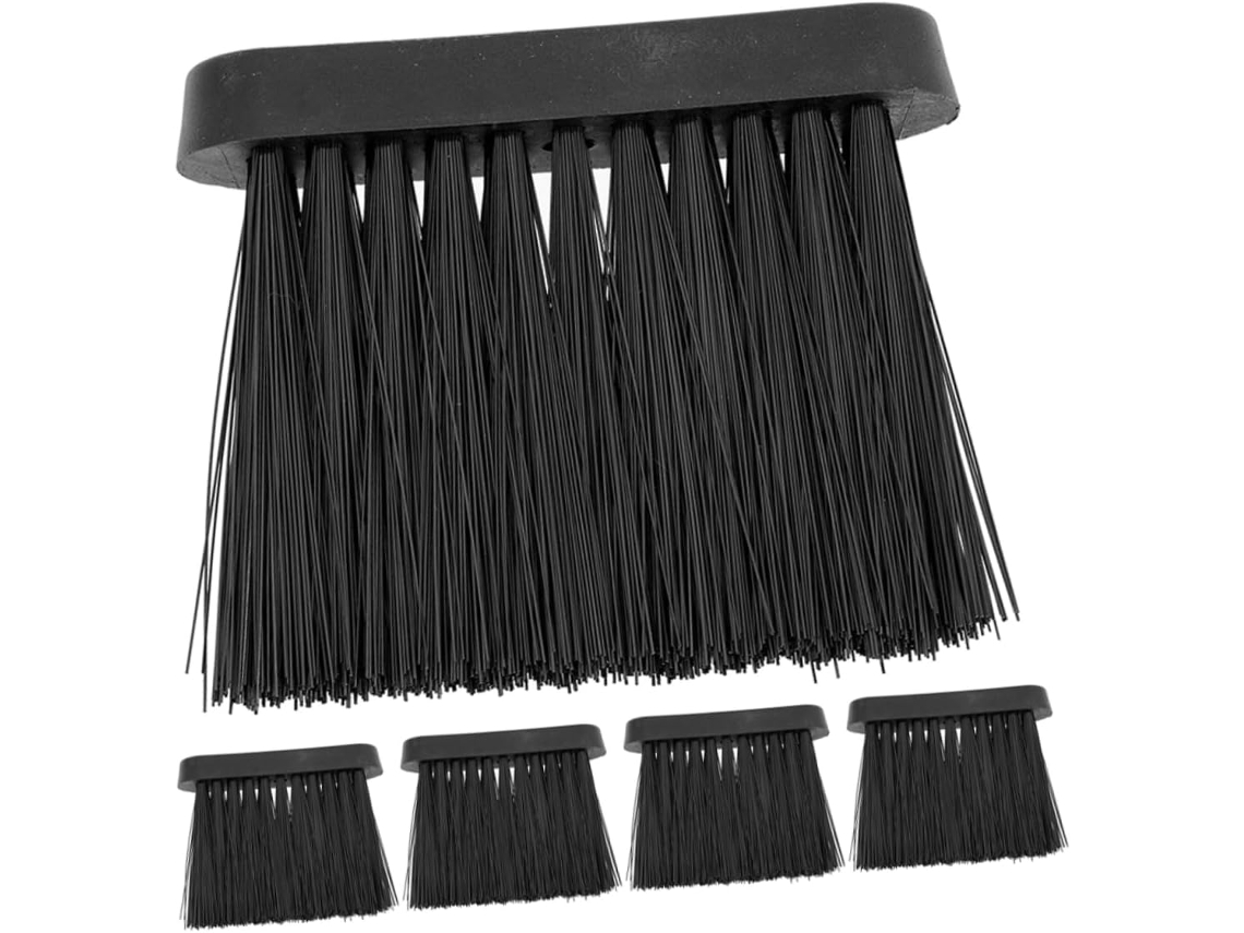 Conjunto De 5 Peças De Escova Manual Com Chicote, Escova Para Cinzas E Limpador De Chaminé Para Lareira.