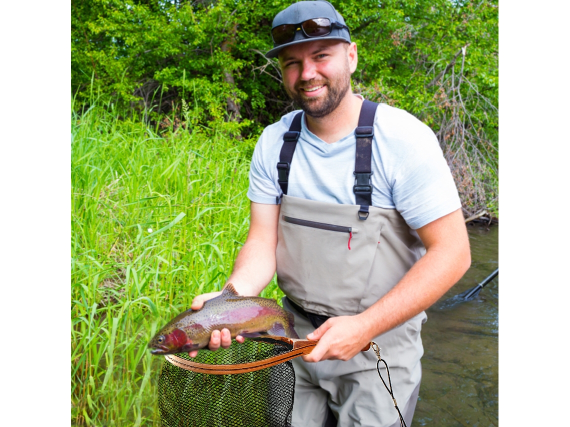 Rede de Pesca com Cordão Elástico para Fly Fishing