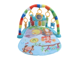 Tapete de atividades para bebês com piano de pedal, tapete de ginástica infantil para bebês brincarem de bruços.
