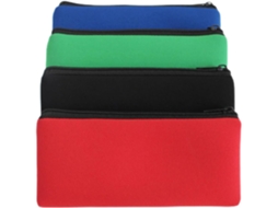 4 Caneta Multifuncional, para Material Escolar, Conjunto com 4 Estojos Coloridos para Guardar Canetas CHABERLU