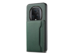 Capa Para Celular Honor Magic5 Ultimate Com Textura De Bezerro, Design De Bolsa Para Cartas E Cobertura Total.