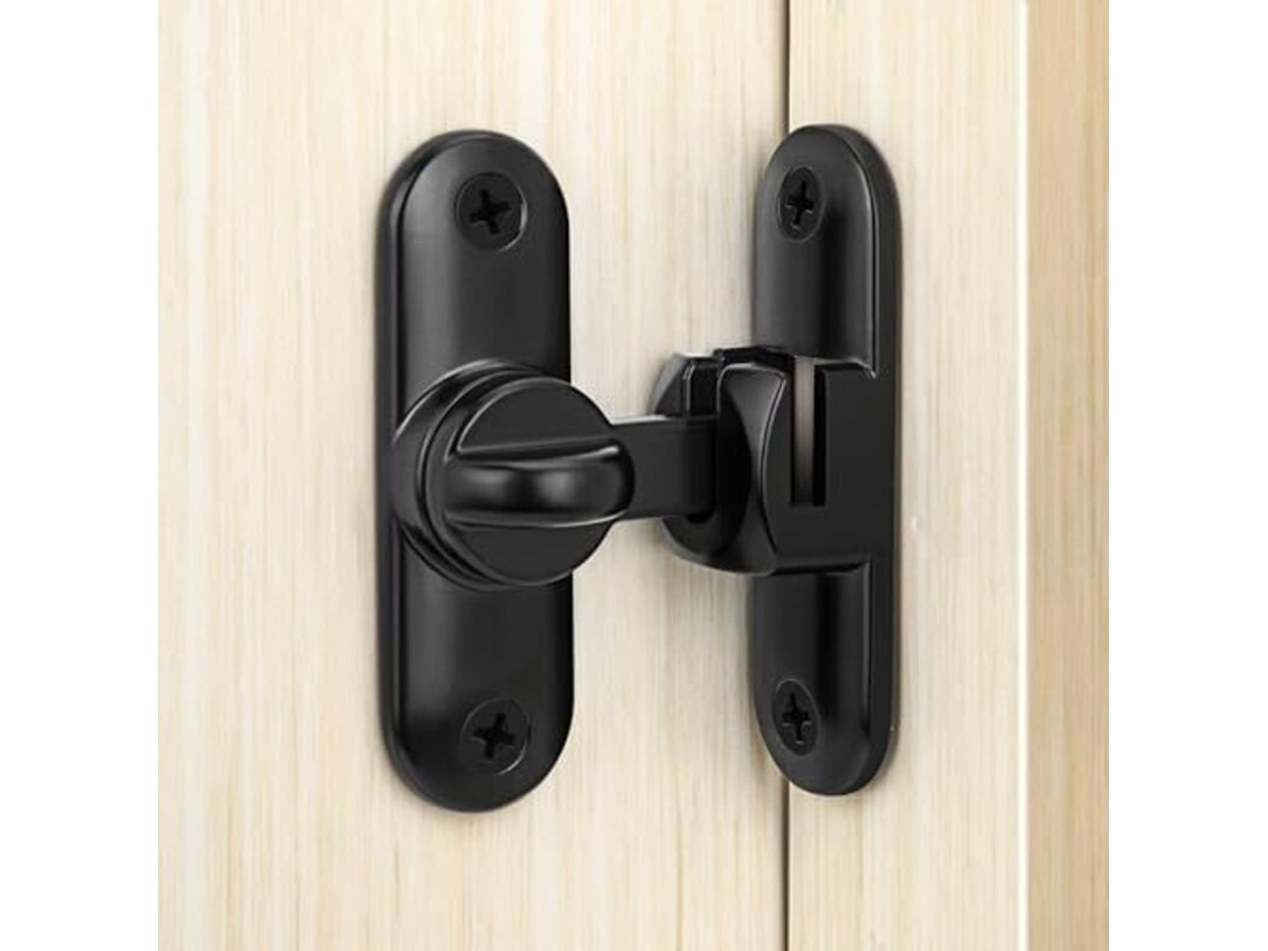 Fechadura Para Portas De Correr De 90/180 Graus, Fechadura Com Parafusos Para Portas De Correr Estilo Celeiro, Cozinha E Janelas