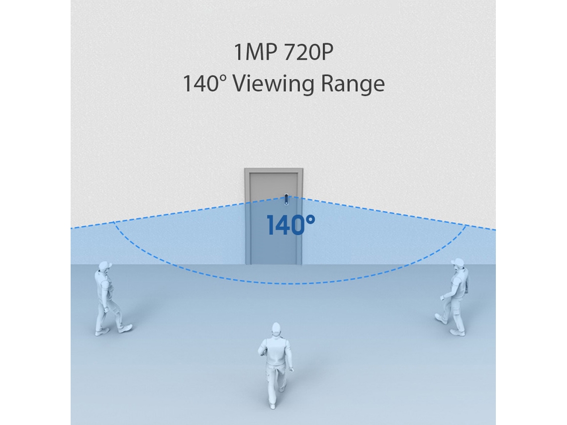 Timbre de Porta Inteligente com Câmera Wifi e Sensor de Movimento | S/MARCA