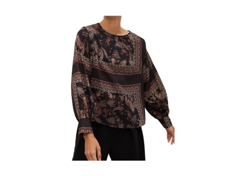Blusa de Mulher MANGO Eros Padrão Solto Poliéster (L)