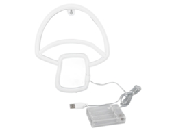 Rebe-luz Led Neon Cogumelo Luminária Neon Bonita Para Decorar Sala De Crianças Bar Jogos Usb Bateria