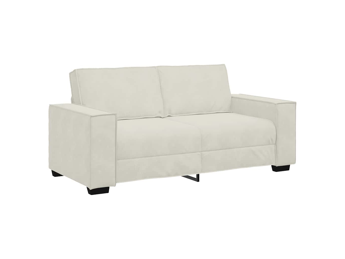 Sofá de 2 Lugares, Cor Creme, 180x78x84 Cm, em Veludo MAISON EXCLUSIVE