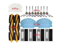 Kits de filtro hepa escovas laterais para ecovacs t9 max/plus deebot aspirador rolo escova principal mop pano peças acessórios