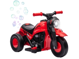 Motocicleta Elétrica 6v, Música, Bolhas, 2,5-3km/h, 2-5 Anos