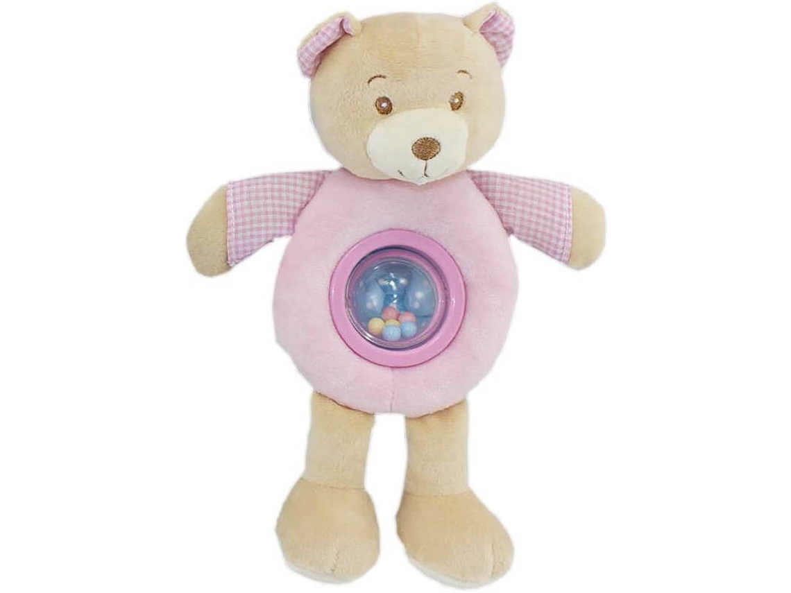 Chocalho DISFRAZZES de Ursinho com Bolinhas (25 cm - Rosa)