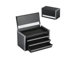 Conjunto De Caixas De Ferramentas Mini Em Aço Com 3 Gavetas E Fecho Automático Tekmaquinas