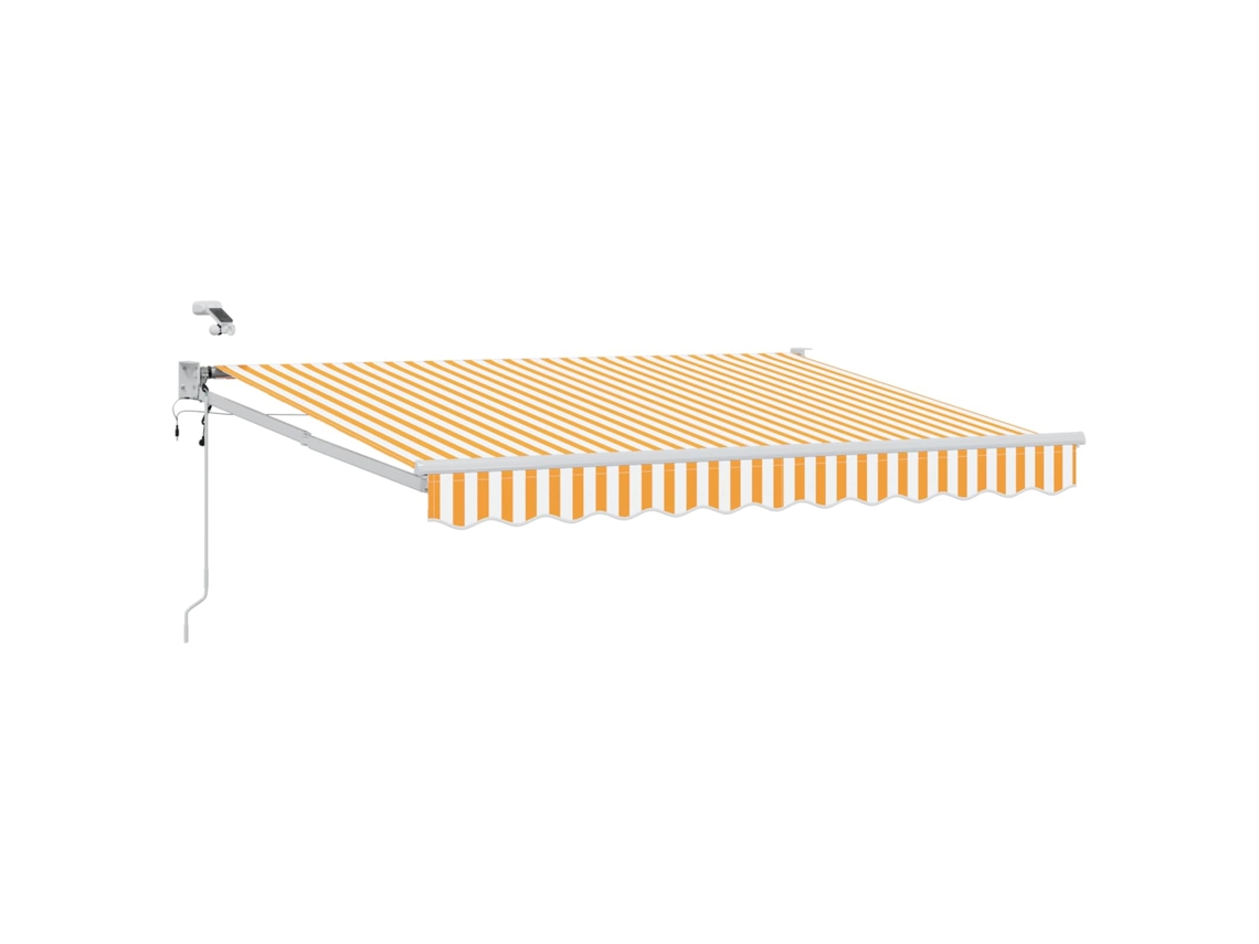 Conjunto 1 Toldo Elétrico Vidaxl Amarelo Poliéster (3 X 2,5 M)