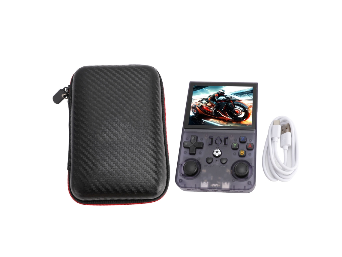 Console portátil Mali retro com tela IPS 3.5 polegadas, 64GB, 4000mAh, para Linux