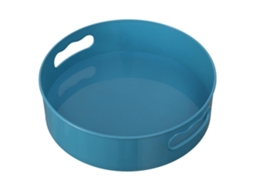 Organizador Giratório Antiderrapante Para Temperos, Azul, Prateleira De Armazenamento Cozinha, Multifuncional
