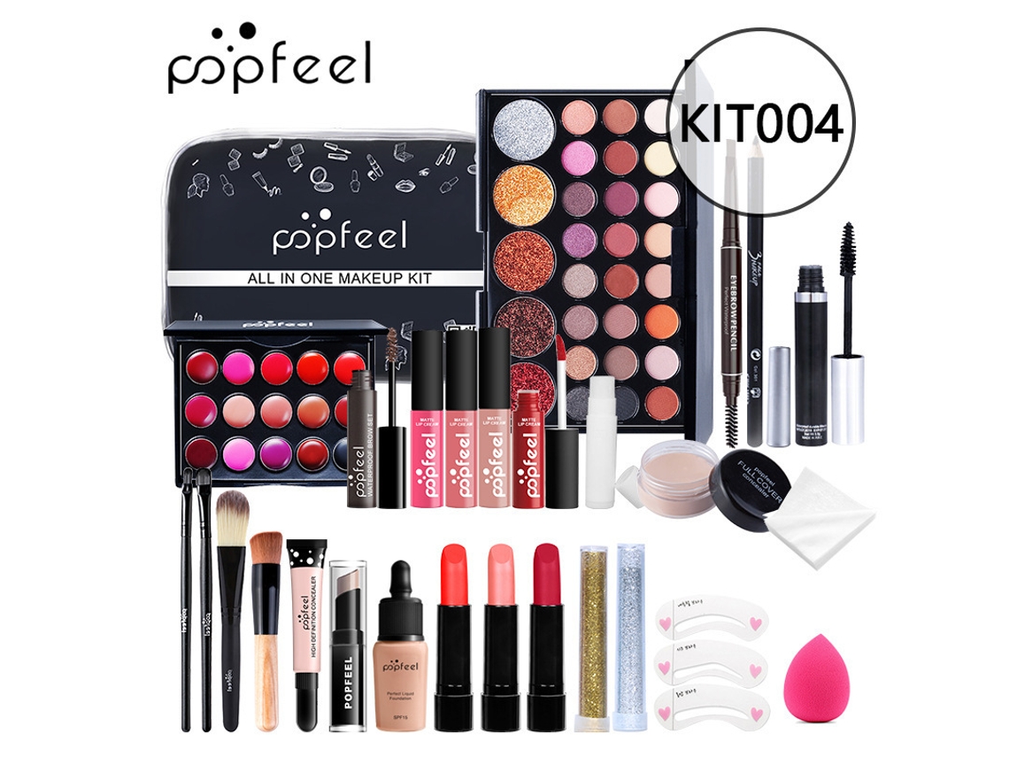 Conjunto De Maquiagem Todo-em-um Presente Surpresa | Conjunto De Maquiagem Completo Para Mulheres, Conjunto Básico Essencial, Incluind