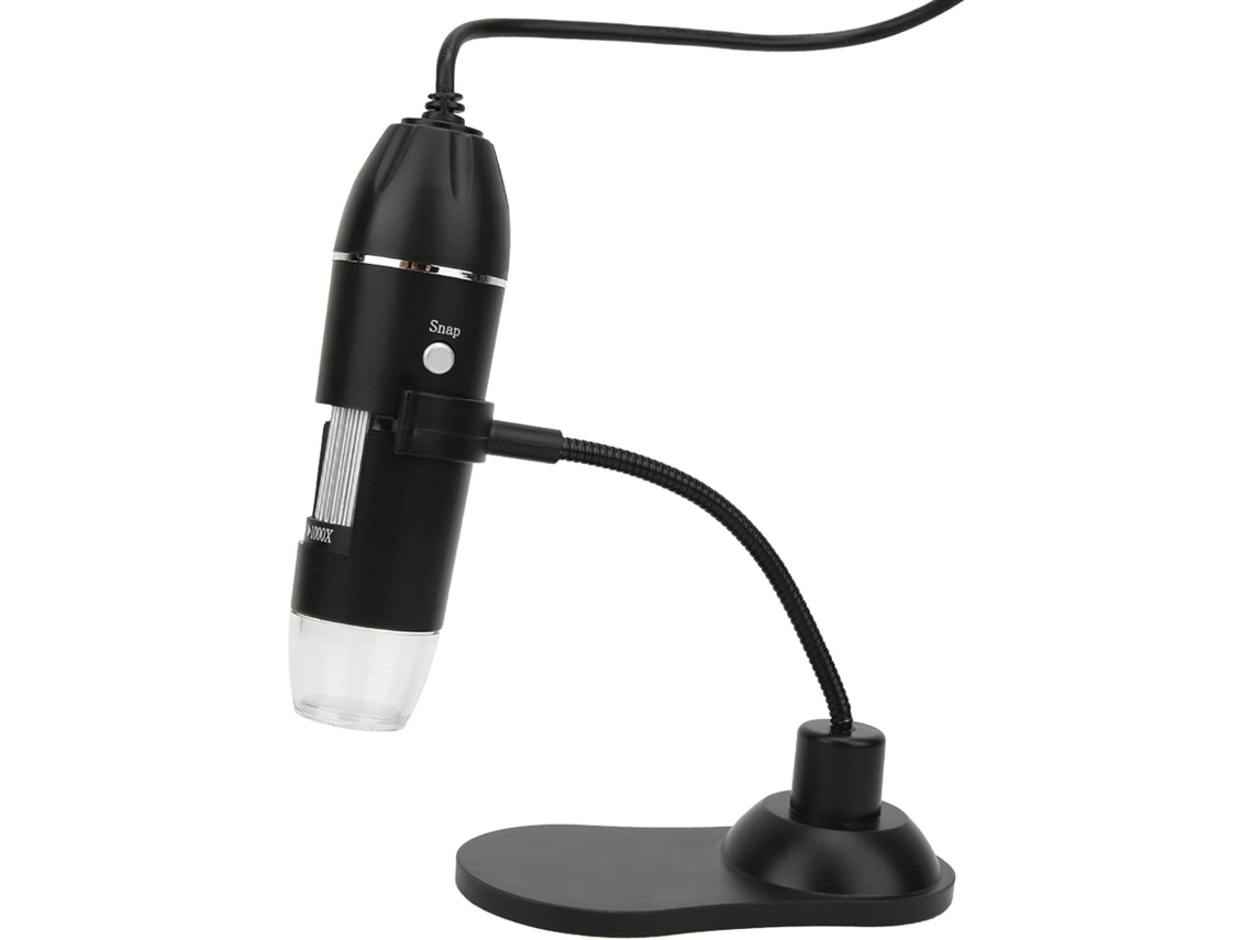 Microscópio Digital Usb, Microscópio Led Em Liga De Alumínio Com Ampliação