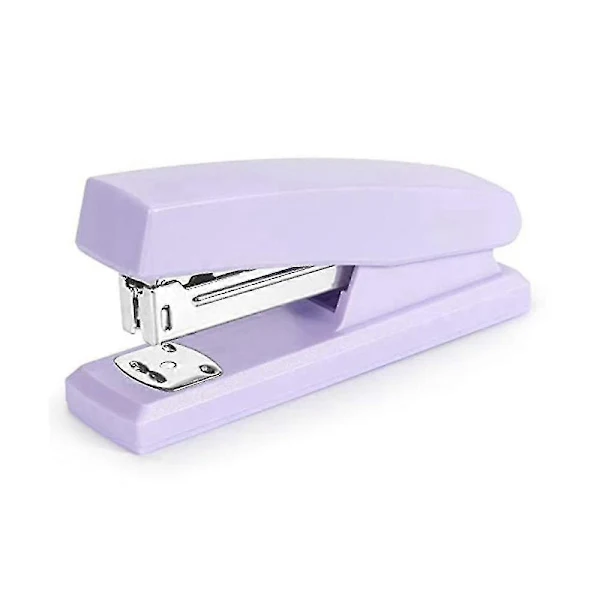 Grampeador, Grampeador de Escritório, Grampeador de Mesa, Grampeador Portátil e Durável BRILVIBERA (roxo)