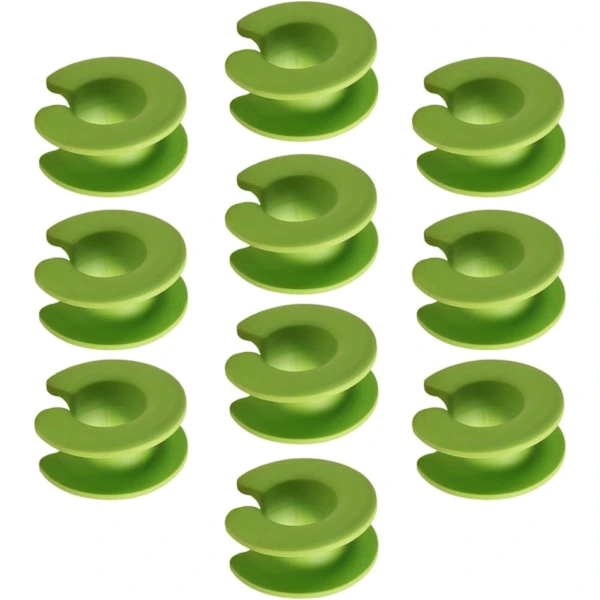 /ea/10x Ganchos Fixadores De Silicone Para Cabides, Fivela Antiderrapante, Espaçadores E Separadores De Cabides Fáceis Instalar