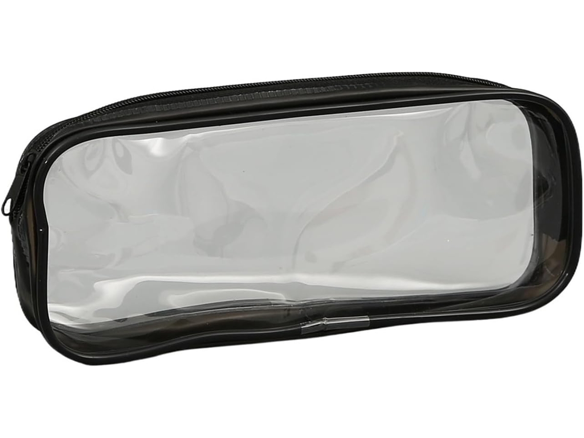 4pcs Case Zipper Pouch Large Capacity Bag Transparent Peil Simple Style Students Schooloffice