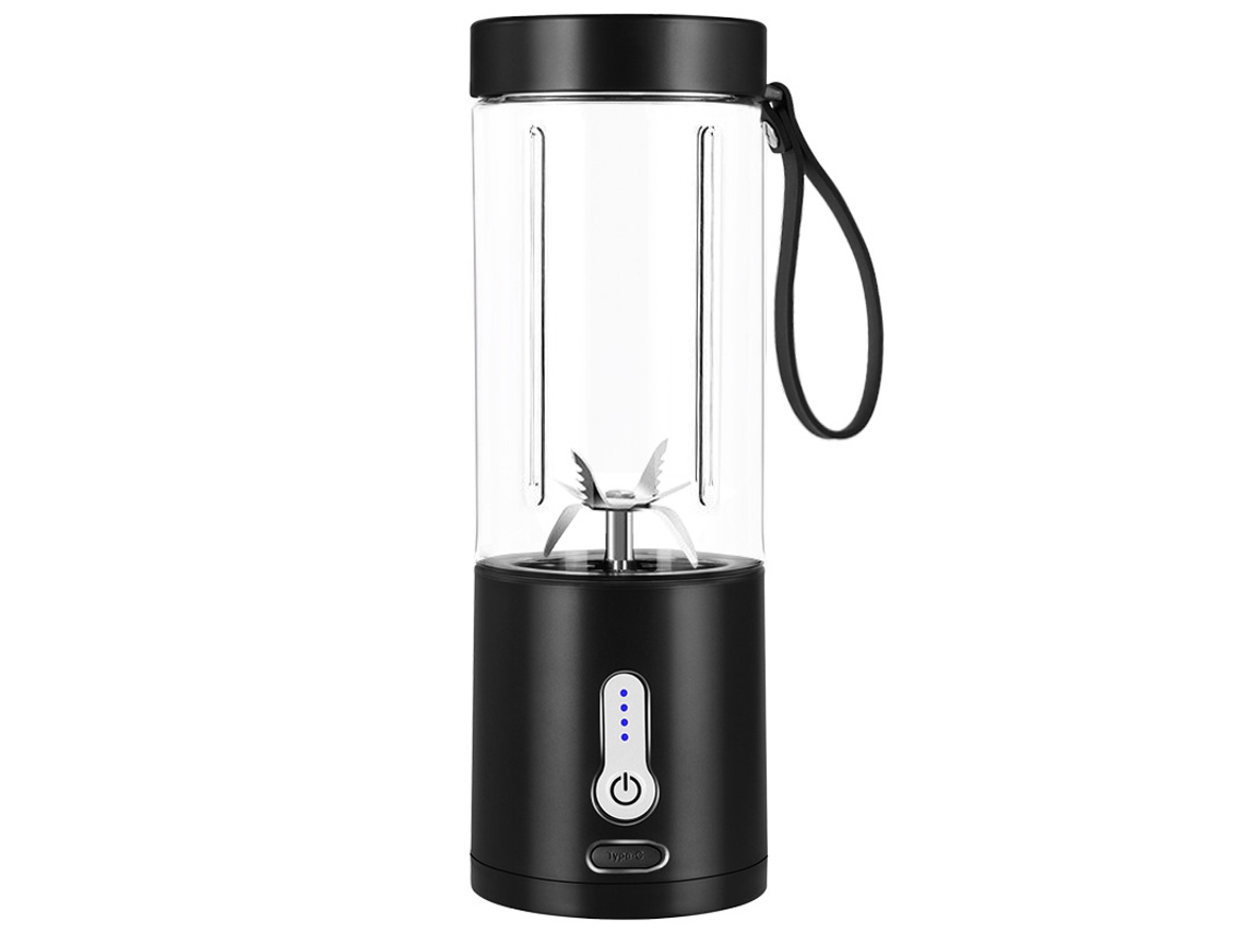 Lurelia Liquidificador Portátil Recarregável Usb, 530ml, 6 Lâminas, Para Sumos
