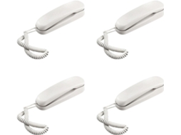 Telefone com Fio de Parede, Estilo Hotel, 4 Unidades, Ideal para Banheiro, Escola Ou Escritório. SFUSHOS