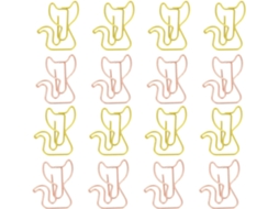 Clips de papel Bestyash Criativos em formato de gato de ferro, pacote com 30 unidades, resistentes e seguros para mesa.