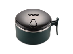 Tigela De Sopa De Aço Inoxidável Com Tampa E Alça Ventiladas Lancheira Própria Para Micro Ondas, 500 Ml Aquaforge
