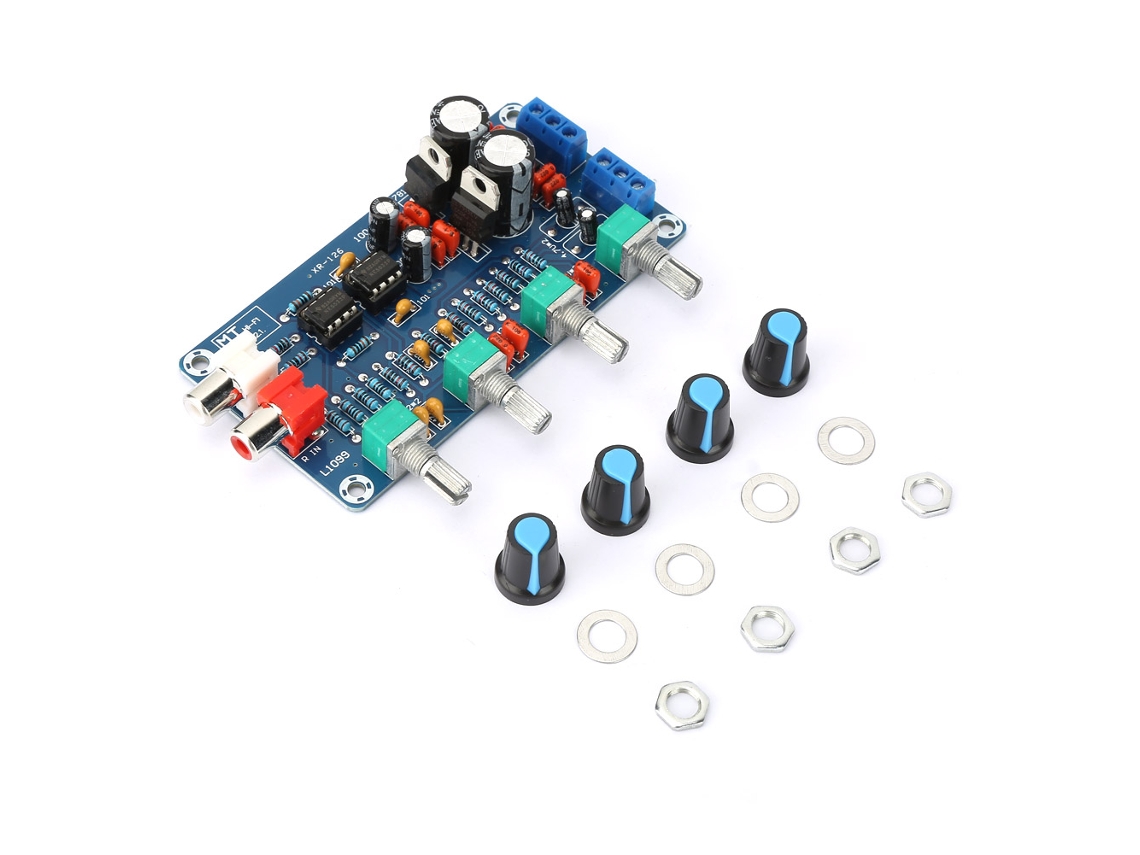 Placa Pré-amplificador Tone Xh-m164 Ne5532 Com Controle De Volume, Agudos, Médios E Graves 10x