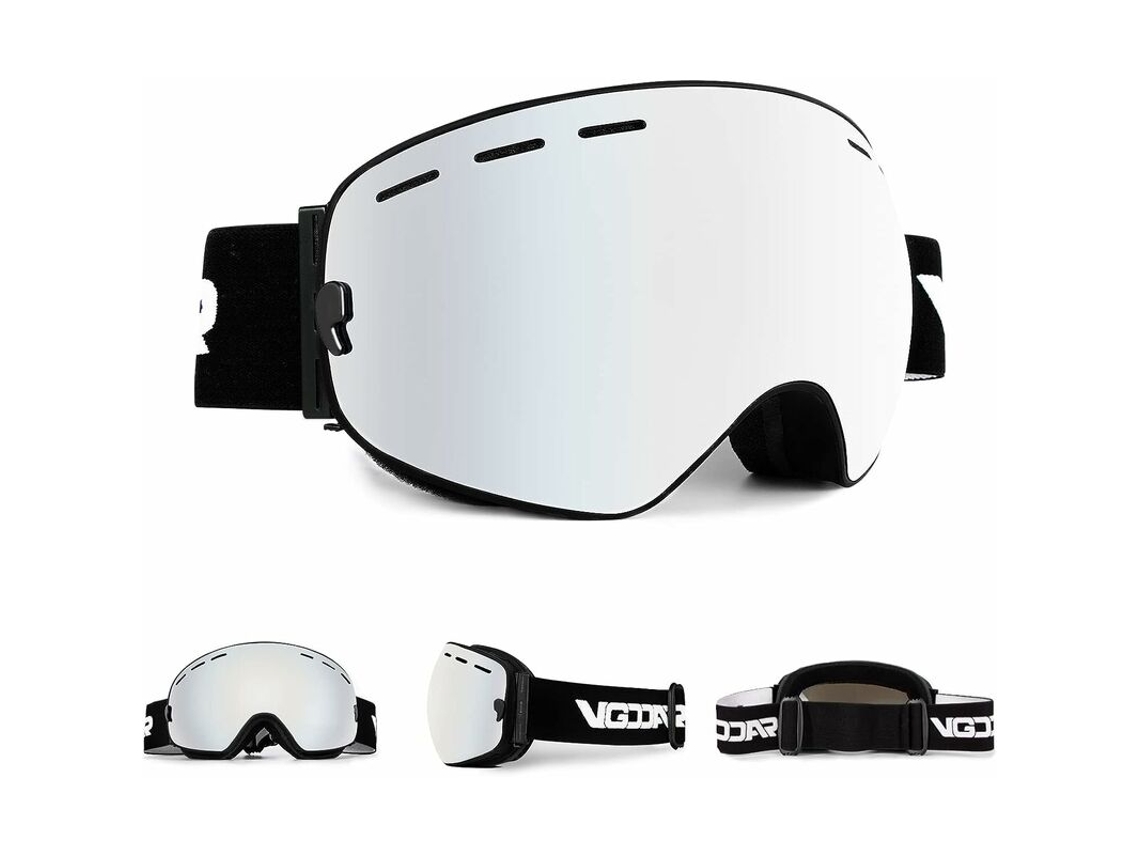 Óculos De Esqui Otg, Óculos De Esqui Sem Armação Com Lentes Esféricas Duplas Antiembaçantes, Proteção 100% Uv400, Óculos De Esqui Para Neve Para Homen