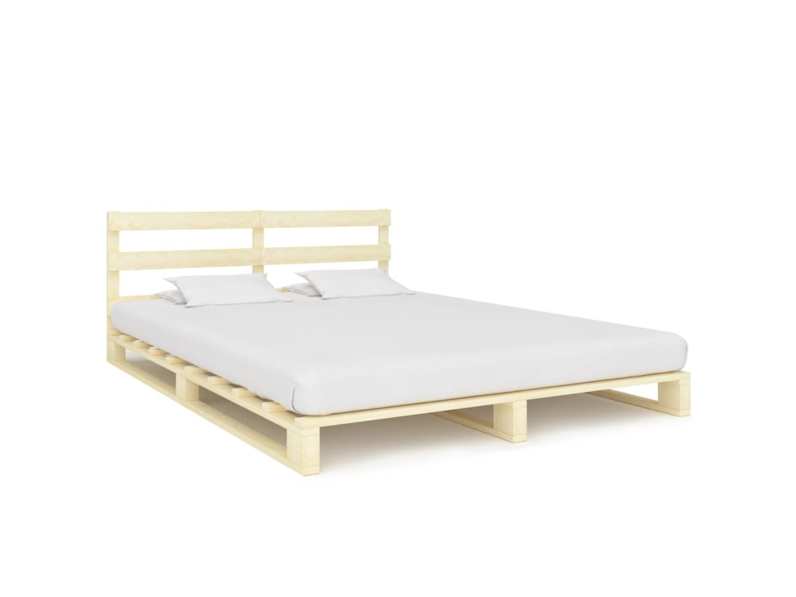 Vidaxl Estrutura De Cama Em Paletes Pinho Maciço 180x200 Cm