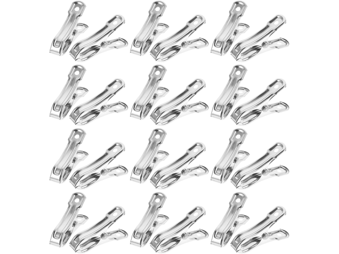Prendedores De Roupa Ultechnovo Leves E Duráveis, 40 Unidades Em Aço Inoxidável, Resistentes E Antiderrapantes, 5cm