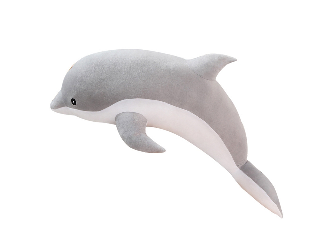 Brinquedo De Pelúcia Golfinho Fofo Macio 30cm Presente Aniversário Crianças