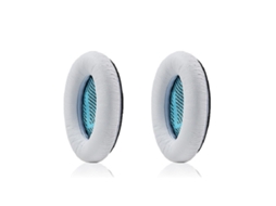Almofada Para Bose Qc25 De Orelhas De Espuma Macia Pele De Carneiro Branco