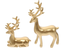 2 Peças Ornamento De Forma De Cerf Decoração De Cerf Ornamento De Bureau Para Mesa