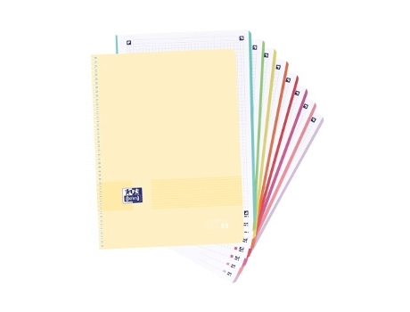 Livro Paq/5 Cuaderno Espiral A4 160h 90g. Cuad.5x5 Ebook8 Liveamp-go Colores Pastel De Desconocido (espanhol)