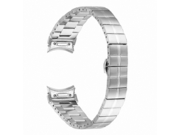 Pulseira De Aço Inoxidável Para Smartwatch Galaxy Watch6 E Watch6 Classic.