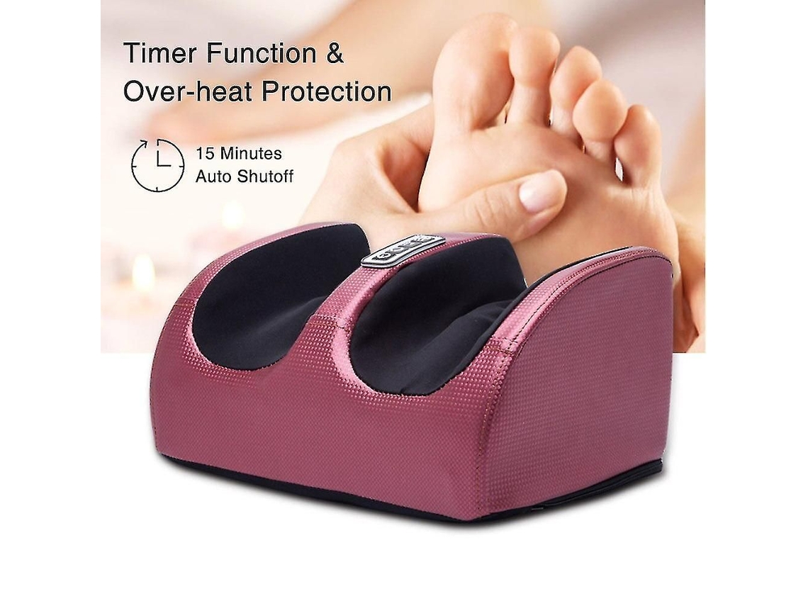 Massageador De Pés Elétrico Shiatsu Com Plugue Europeu, Terapia De Aquecimento E Rolos De Massagem Para Os Pés - Presente Fa1159