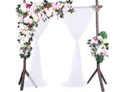 Decoração Janela Casamento Malha Nylon 2 Pacotes