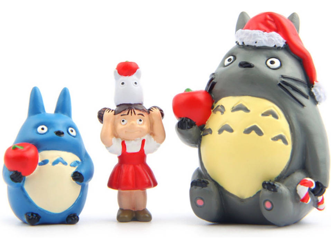 Figuras EASTVAPS Christmas Totoro (3 Peças)