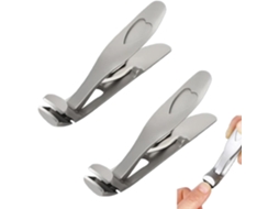 Cortador de unhas para unhas grossas, cortador de unhas ergonômico com cabeça angular para idosos, cortador de unhas Slowmoose Silver Shirem