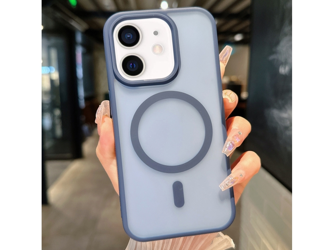 Capa Transparente Híbrida Para Iphone 11 - Tpu E Pc Com Magsafe - Azul