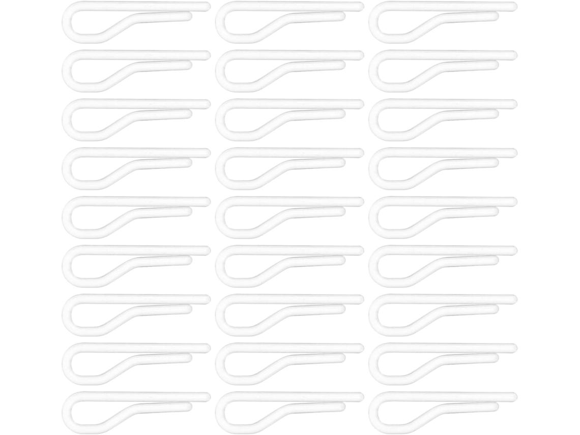 Bestoyard 200 alfinetes de camisa de plástico transparente, design criativo, duráveis e versáteis para fixar roupas
